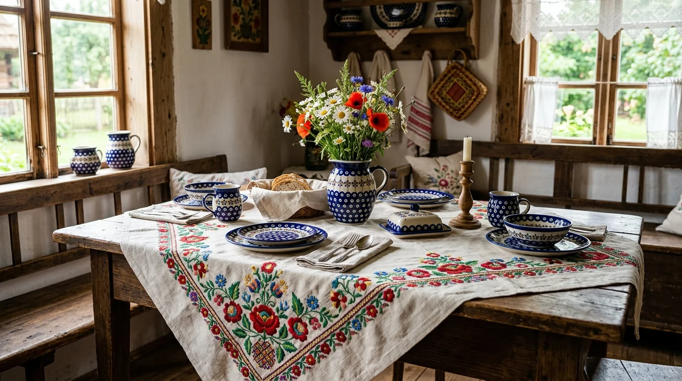 Folkowe obrusy i bieżniki – jak wybrać i gdzie kupić