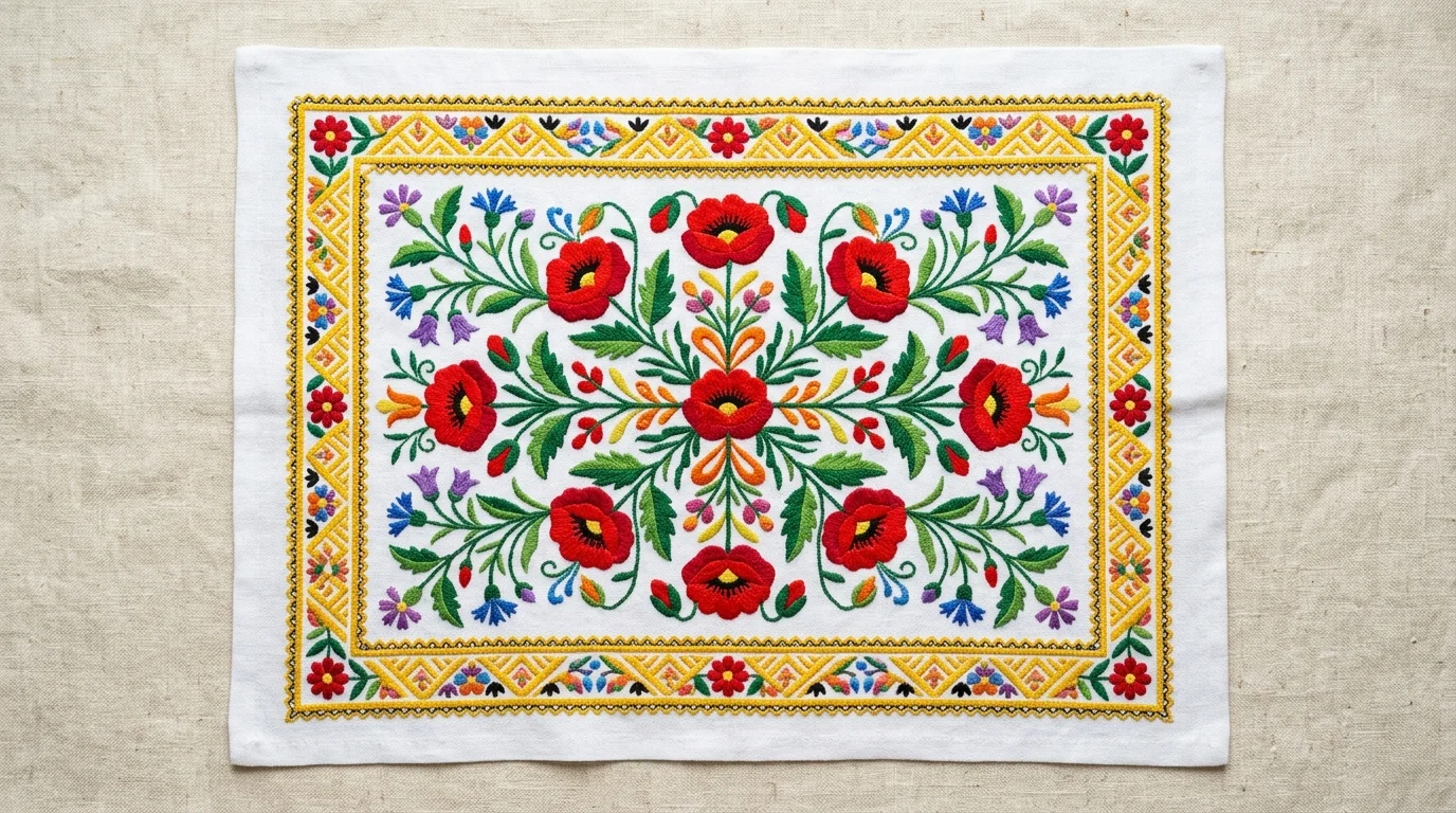 Polskie hafty ludowe – wzory z różnych regionów